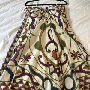 Strapless Nicole Miller White Cocktail Dress